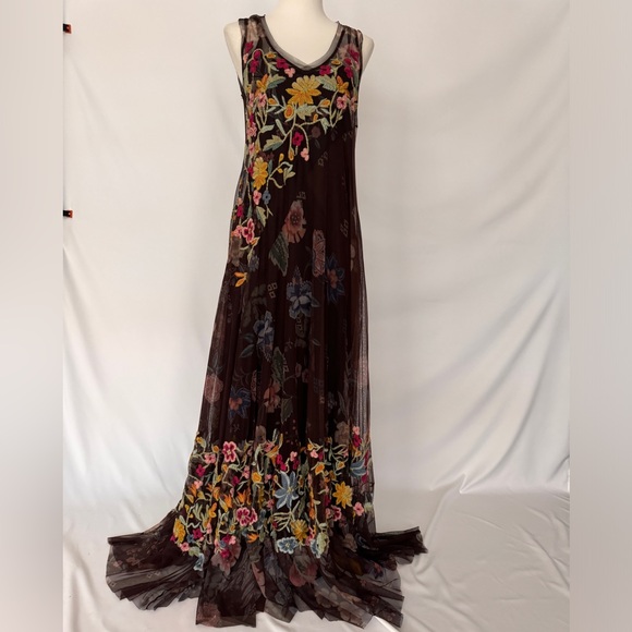 Johnny Was Rhio Mesh Dress size Small - Picture 3 of 8